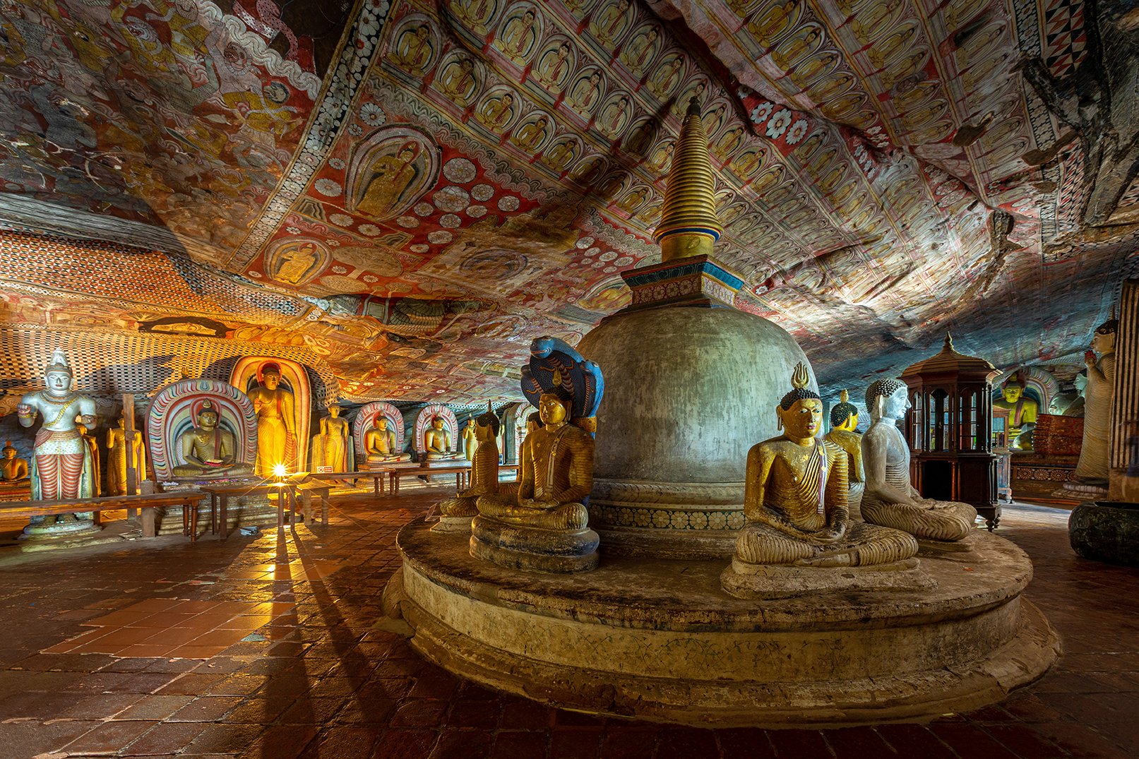Dambulla historical cave temple in Sri Lanka